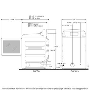 Brand New GE Profile 7.4 cu. ft. Electric Dryer - PTD60EBPRDG