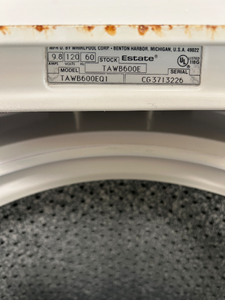 Whirlpool Estate Washer - 7420
