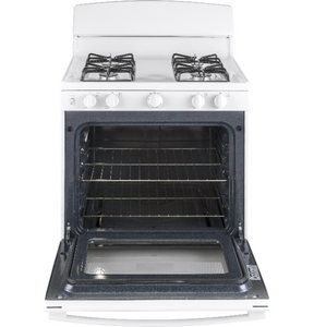 Brand New GE 30" WHITE GAS STOVE - JGBS30DEKWW