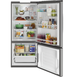 Brand New GE 20.9 CU. FT. BOTTOM-FREEZER REFRIGERATOR - GBE21DYKFS