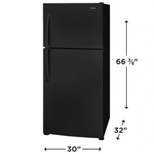 Load image into Gallery viewer, Brand New Frigidaire 20.0 Cu. Ft. Black Top Freezer Refrigerator - FFHT2022AB
