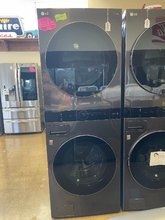 Load image into Gallery viewer, LG Laundry Center 4.5 Cu. Ft. Black Front Load Washer and 7.4 Cu. Ft. Electric Dryer - 4224
