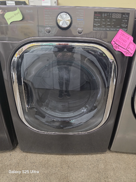 LG 7.4 cu ft Black Electric Dryer 4458