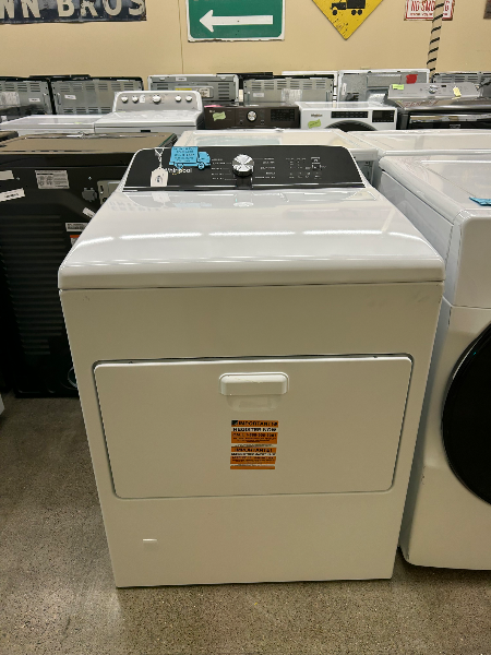 Whirlpool 7.0 cu ft Moisture Sensing White Gas Dryer - 7640