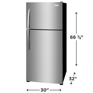 Brand New Frigidaire 20.0 Cu. Ft. Stainless Top Freezer Refrigerator - FFHT2022AS