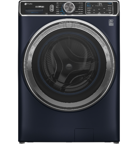 Brand New GE Profile 5.3 cu. ft. Sapphire Blue Front Load Washer - PFW870SPVRS