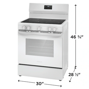 Brand New Frigidaire White Electric Stove - FCRE3052BW