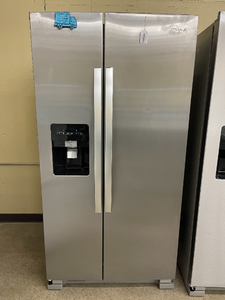 Whirlpool - 24.6 Cu. Ft. Stainless Side-by-Side Refrigerator - 6084