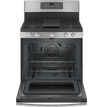 Load image into Gallery viewer, Brand New GE Stainless Convection &amp; Air Fry Gas Stove - JGB735SPSS
