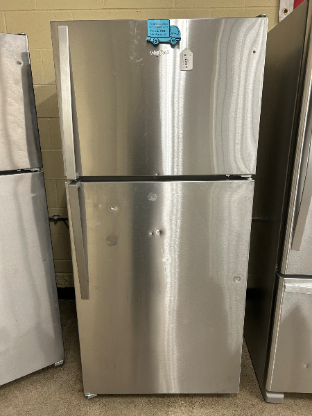 Whirlpool 18.2 cu ft Stainless Steel Refrigerator - 7652