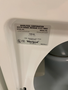 Whirlpool Washer and Electric Dryer Set - 3064 - 3069