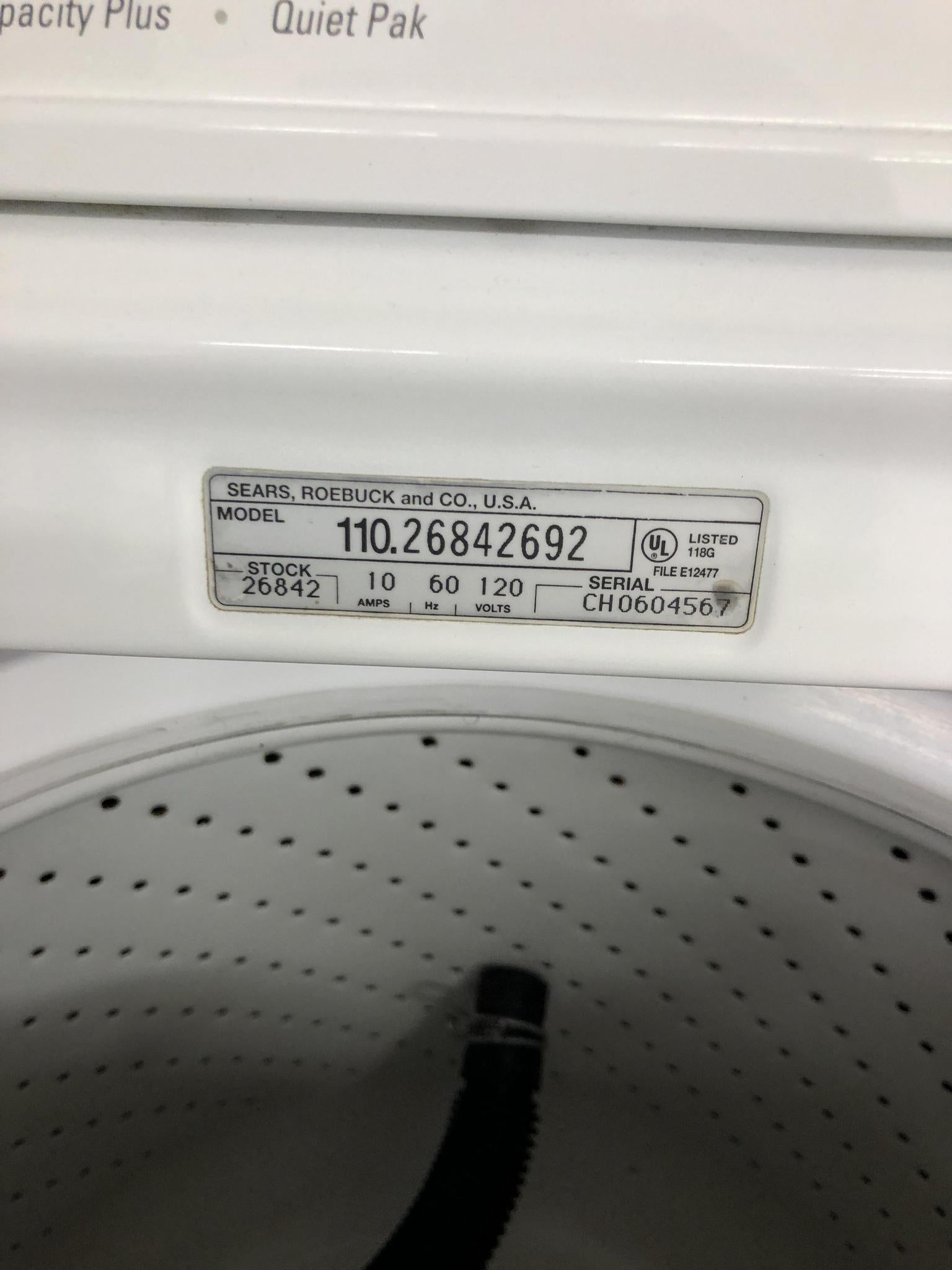Kenmore Washer - 7131 – Shorties Appliances And More, LLC