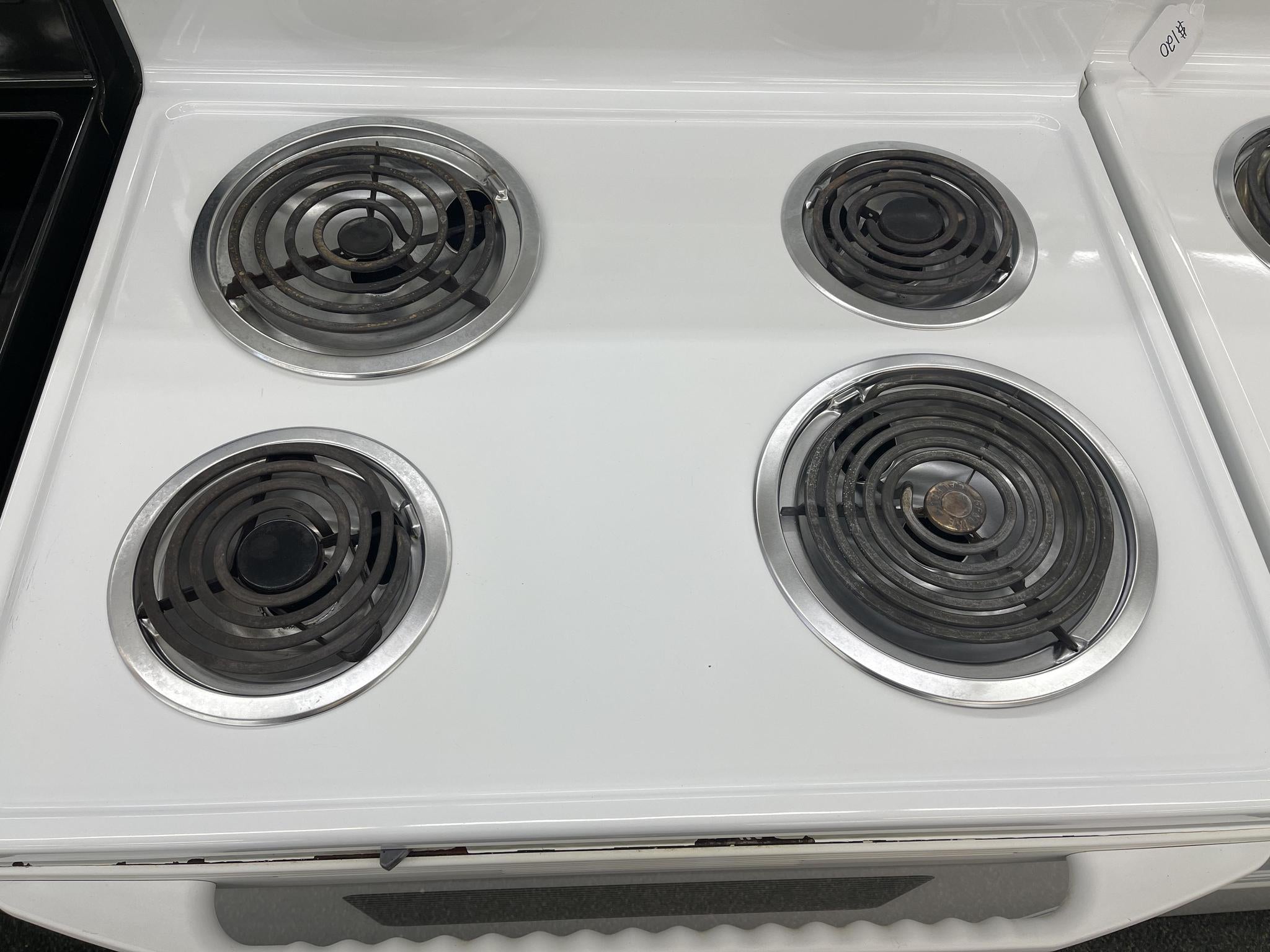 maytag coil top electric range