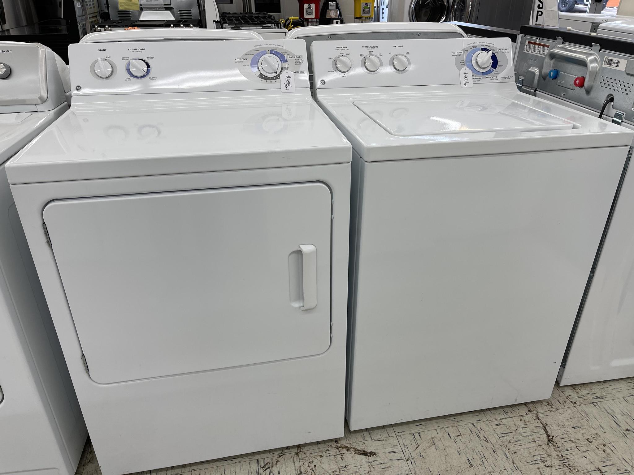 General electric washer store and dryer set