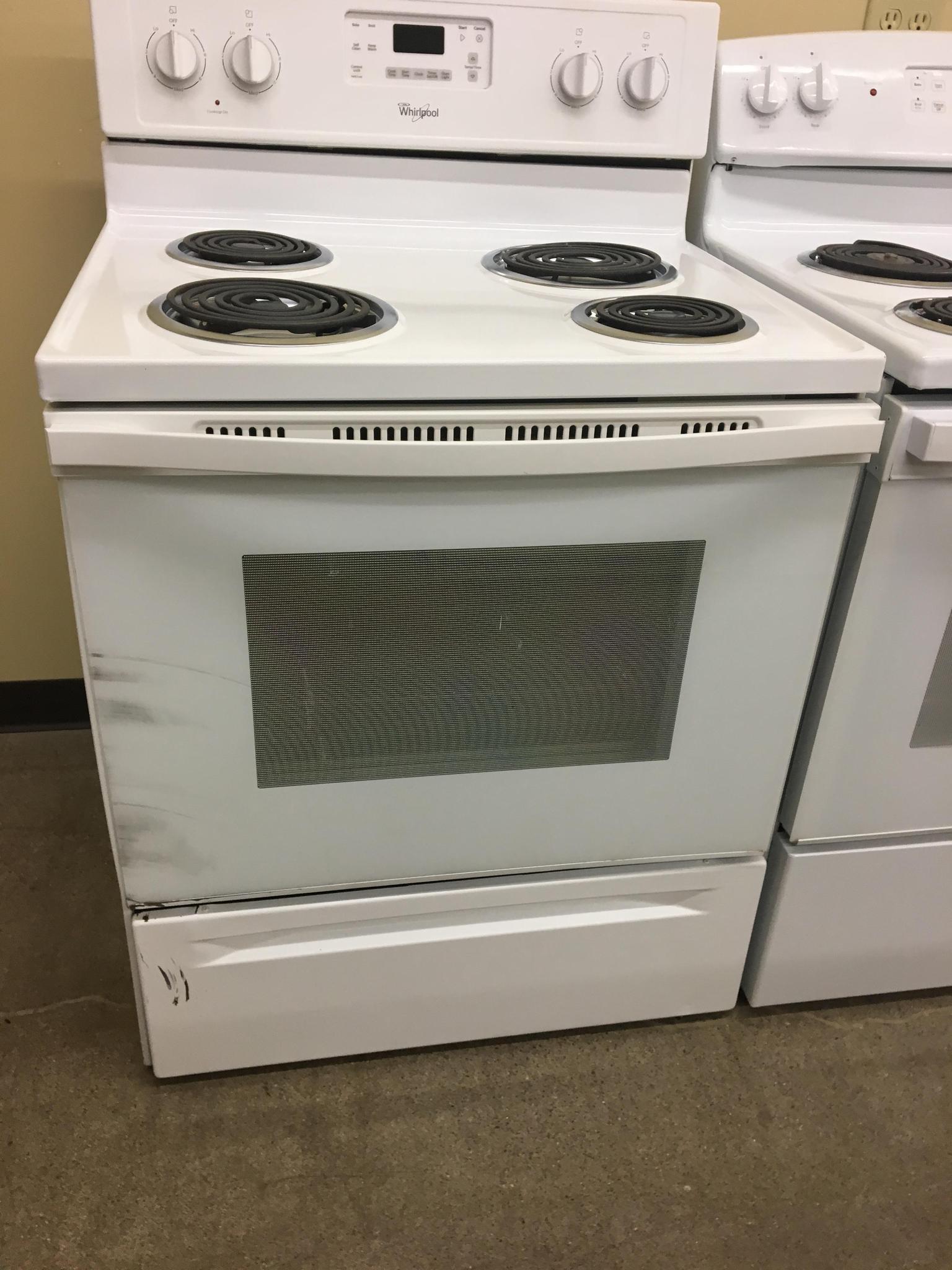 whirlpool electric coil range