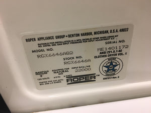 Roper Gas Dryer - 0761