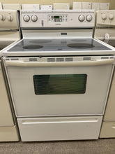 Load image into Gallery viewer, Maytag White Glass Top Electric Stove - 5278
