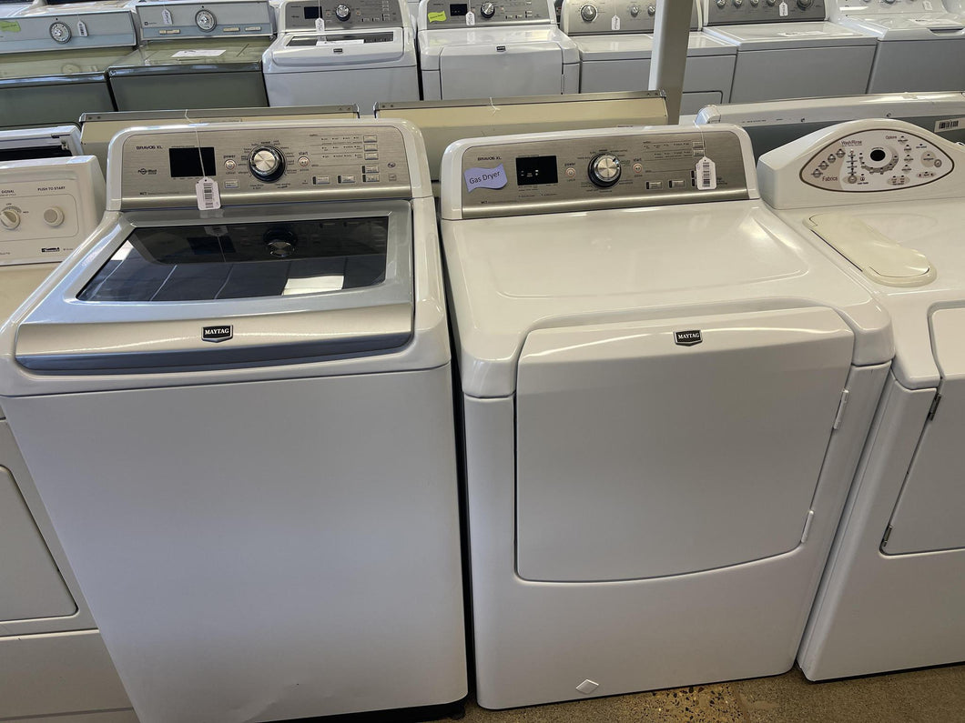 Maytag Bravo Washer and Gas Dryer Set - 8707 - 7717