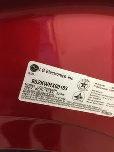 LG Red Gas Dryer with Pedestal - 9873