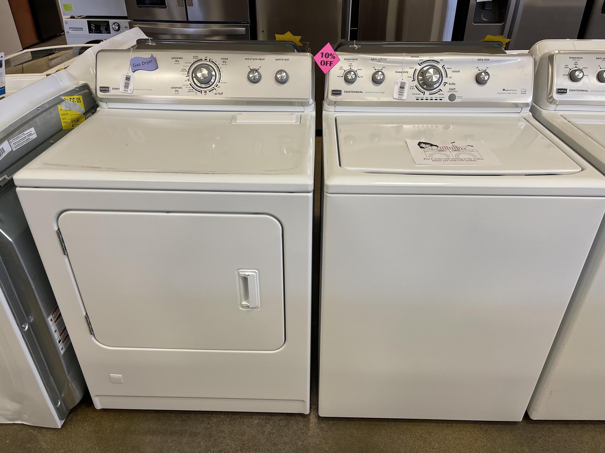 maytag centennial washer and dryer