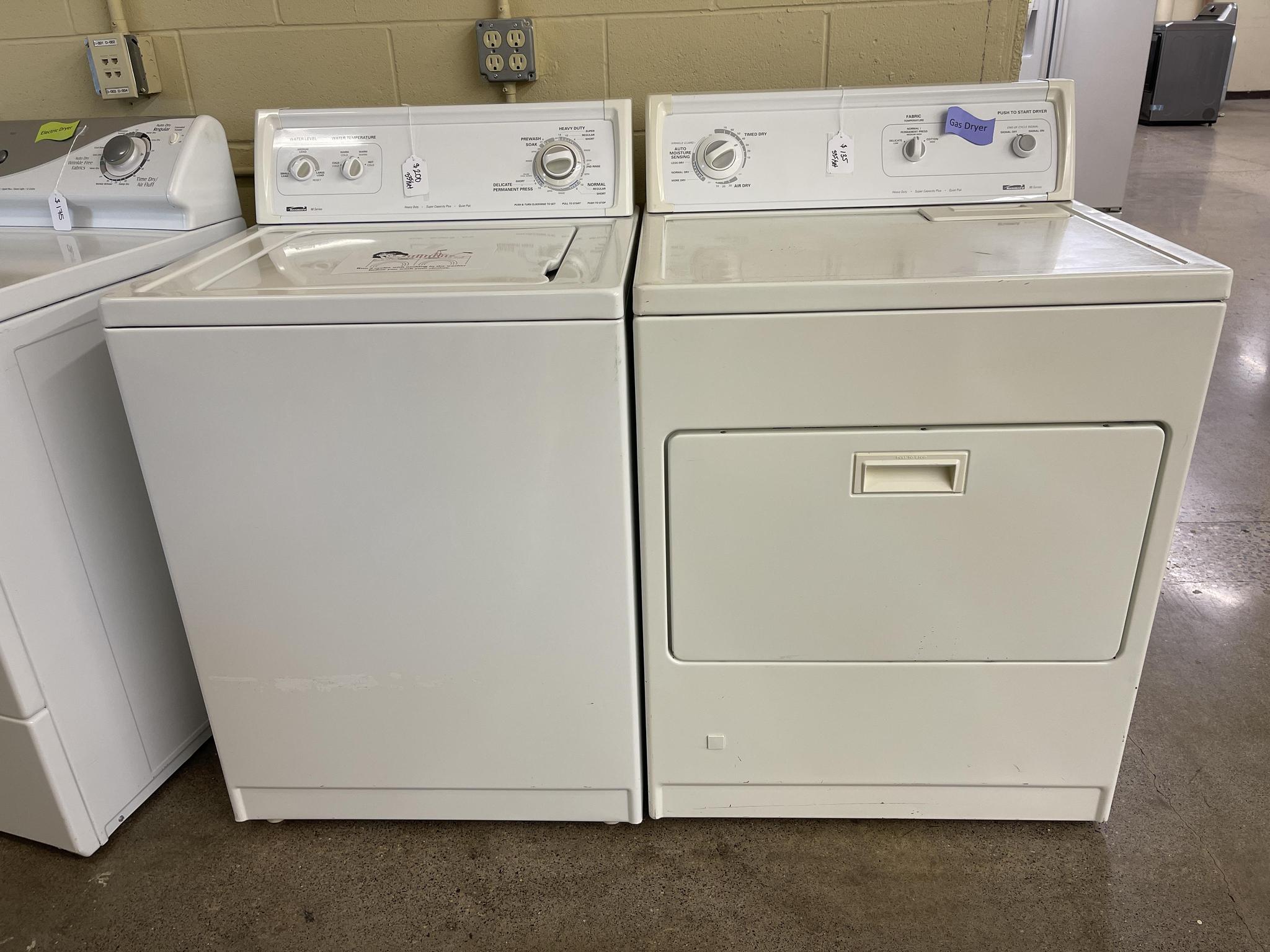 Kenmore Washer and Gas Dryer Set - 0999 - 8408 – Shorties