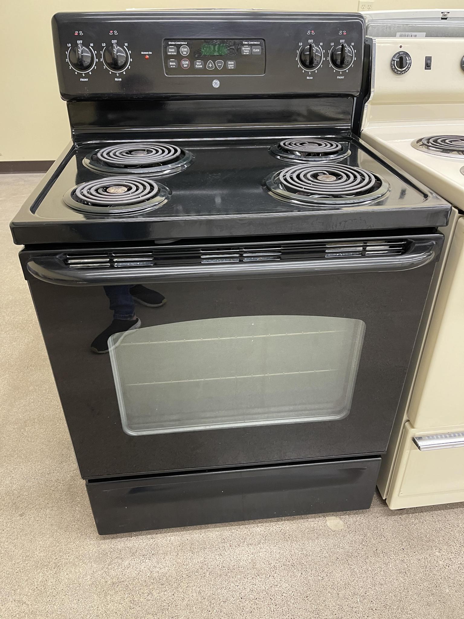 Ge black deals glass top stove