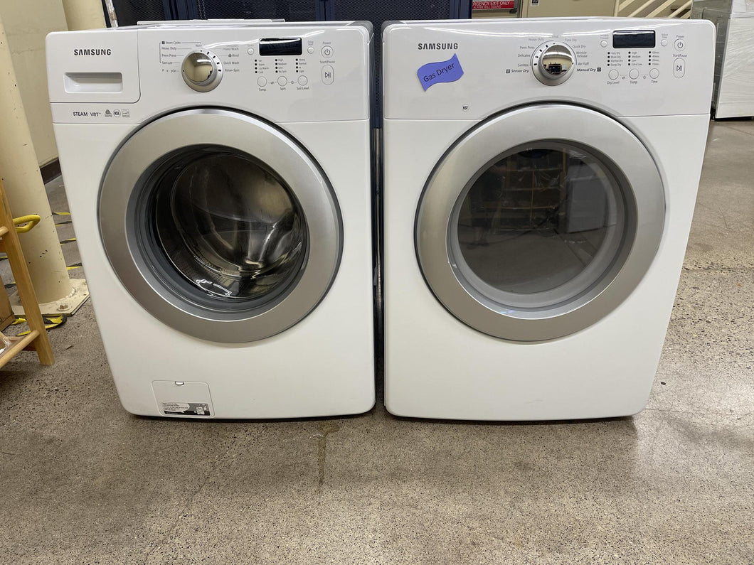 Samsung Front Load Washer and Gas Dryer Set - 7058 - 3844