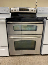 Load image into Gallery viewer, GE Stainless Double Oven Electric Stove - 1216
