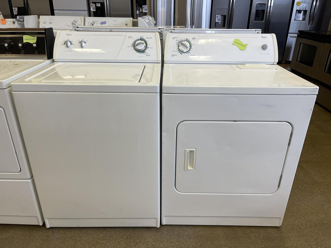 Whirlpool Washer and Electric Dryer Set - 5387 - 3187