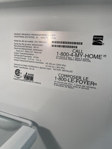 Kenmore White Refrigerator - 2338