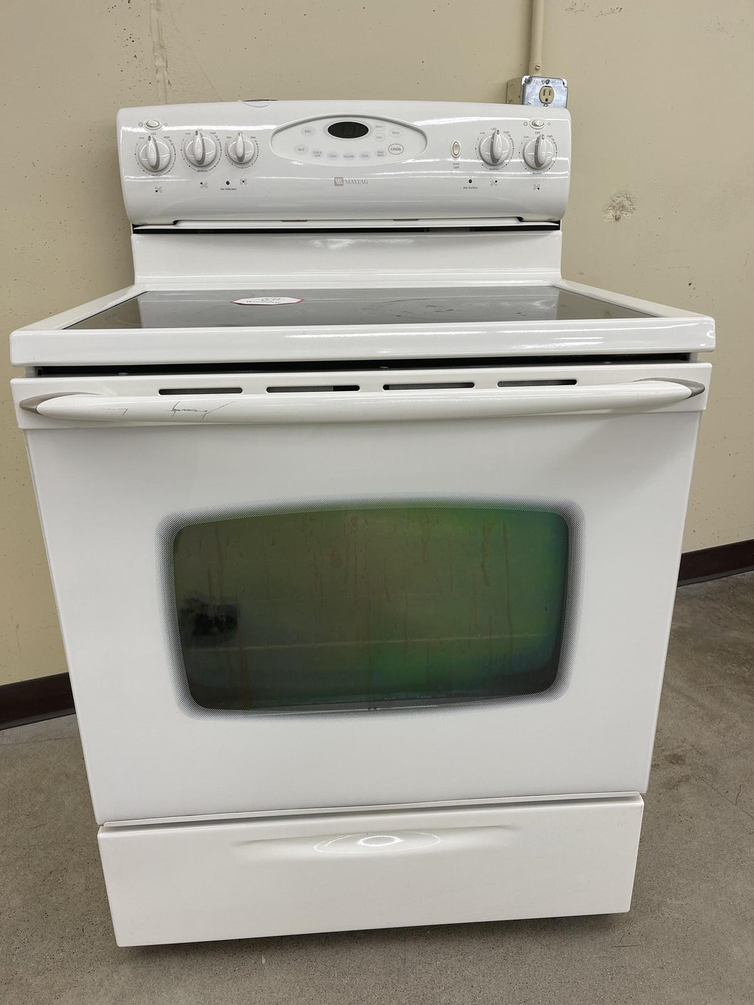 Maytag Bisque Electric Stove - 3539
