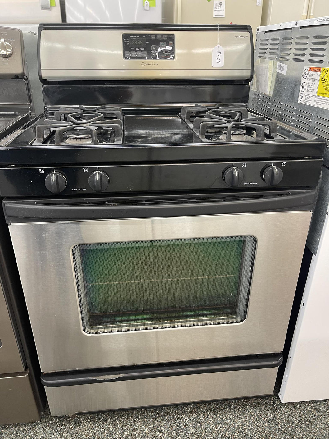 Whirlpool Stainless Gas Stove - 6001