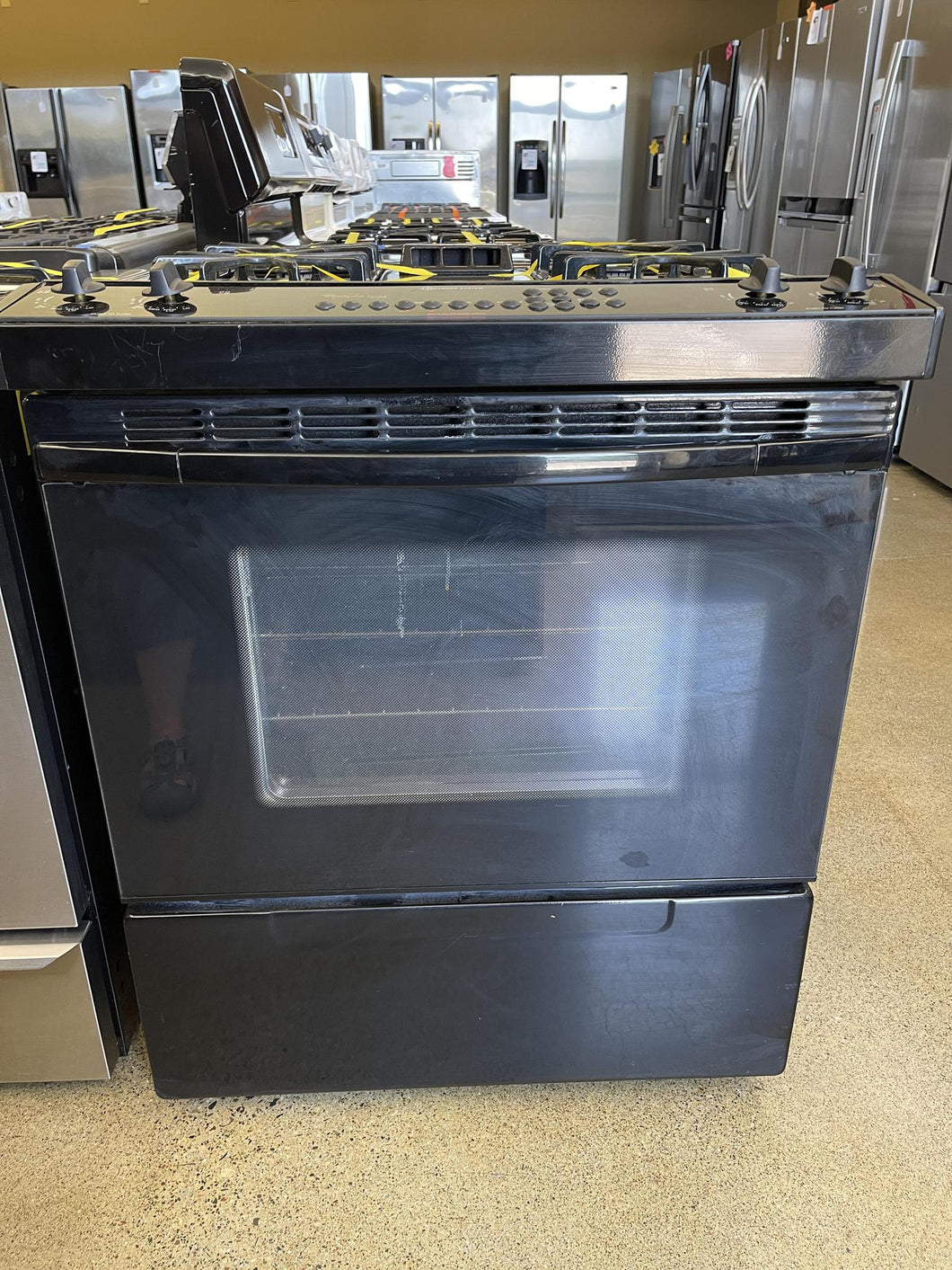 Whirlpool Black Slide in Gas Stove - 9983