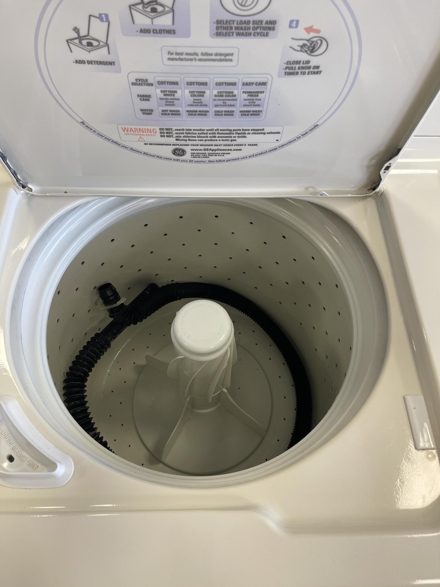 ge washer inside