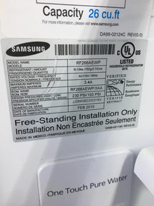 Samsung White French Door Refrigerator - 9353