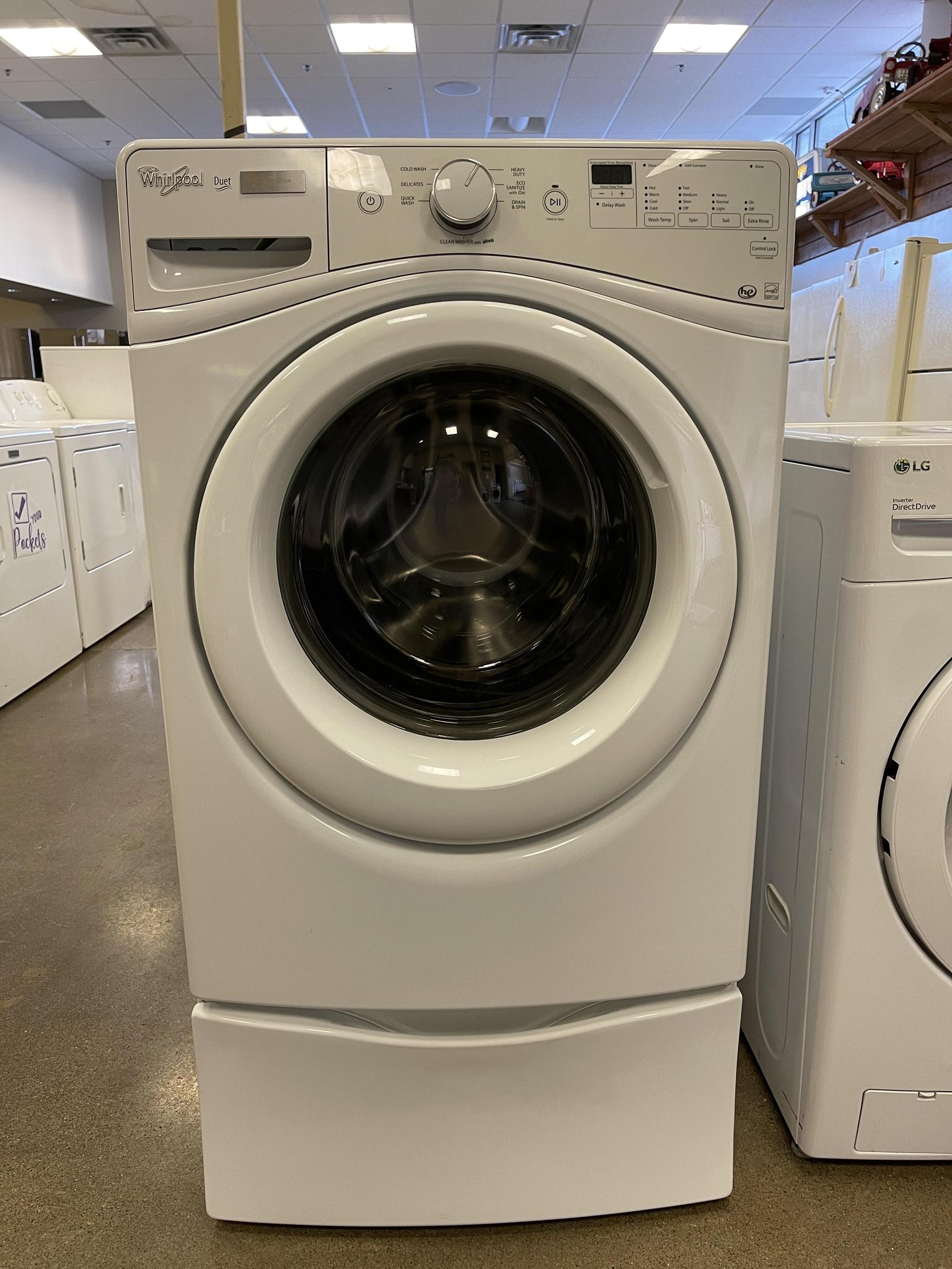 Whirlpool duet washer and deals dryer pedestal