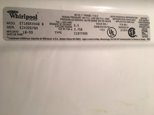 Whirlpool Refrigerator - 9954