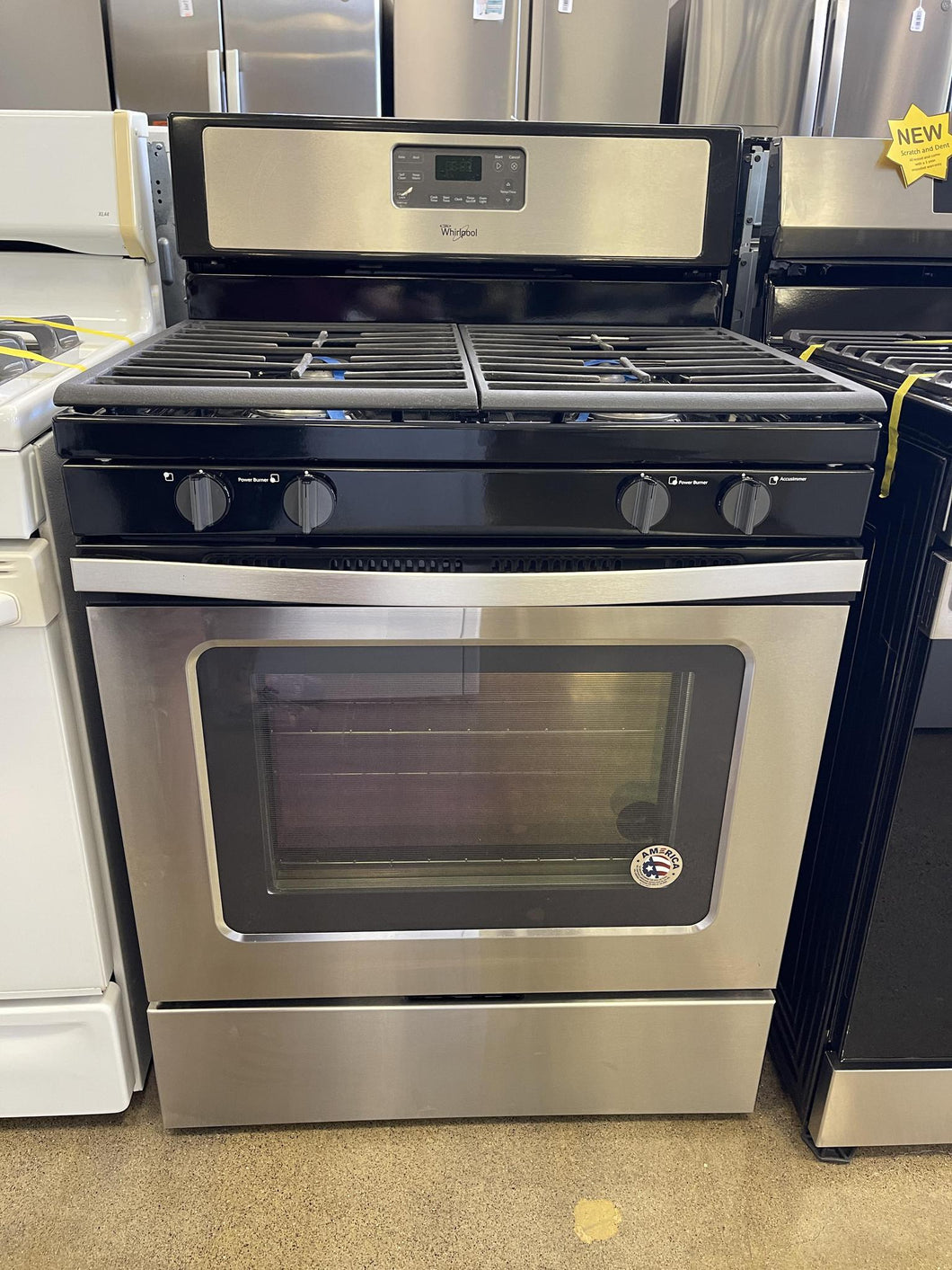 Whirlpool Stainless Gas Stove - 4555