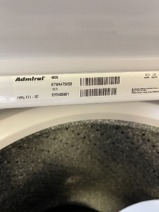 Admiral Washer - 1921