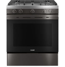 Load image into Gallery viewer, Brand New Haier Black Stainless Gas Stove - QGSS740BNTS
