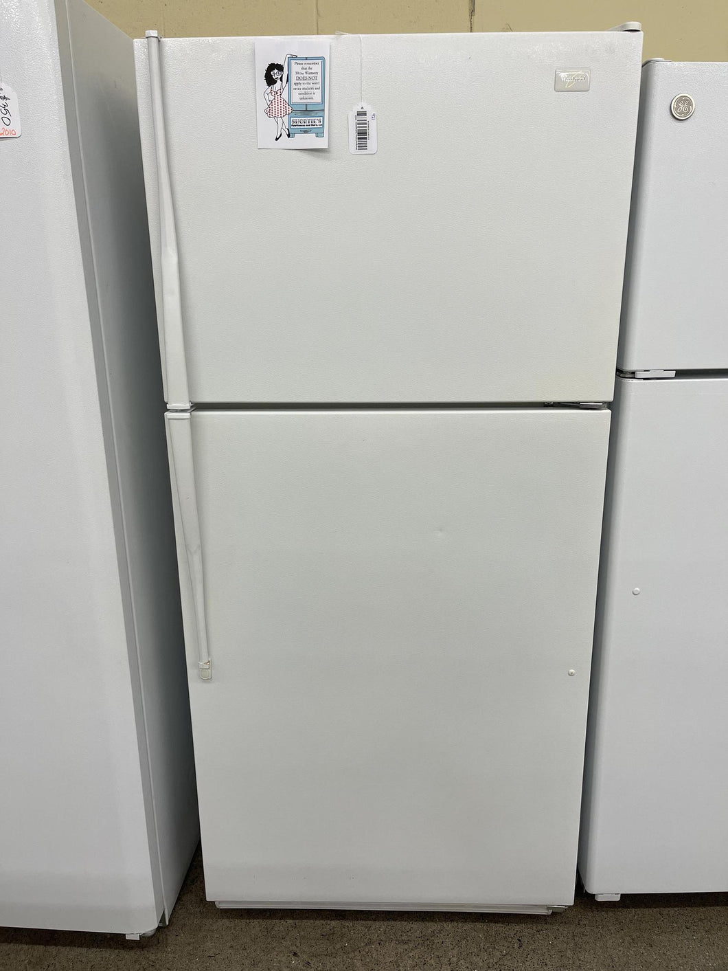 Whirlpool White Refrigerator - 6634
