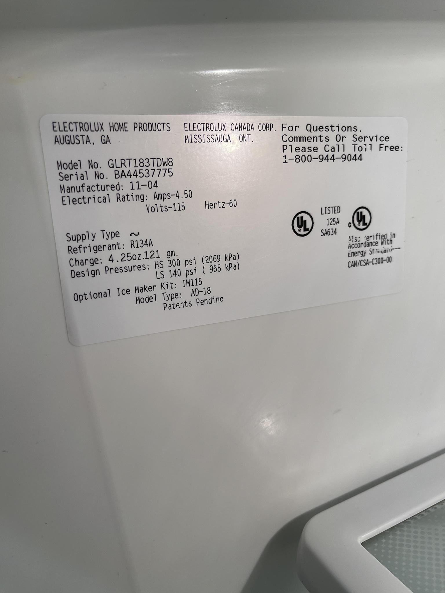 I Have A Frigidaire Refrigerator And It Has A Code I, 55% OFF