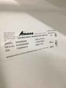 Amana Stainless Side By Side Refrigerator - 9174