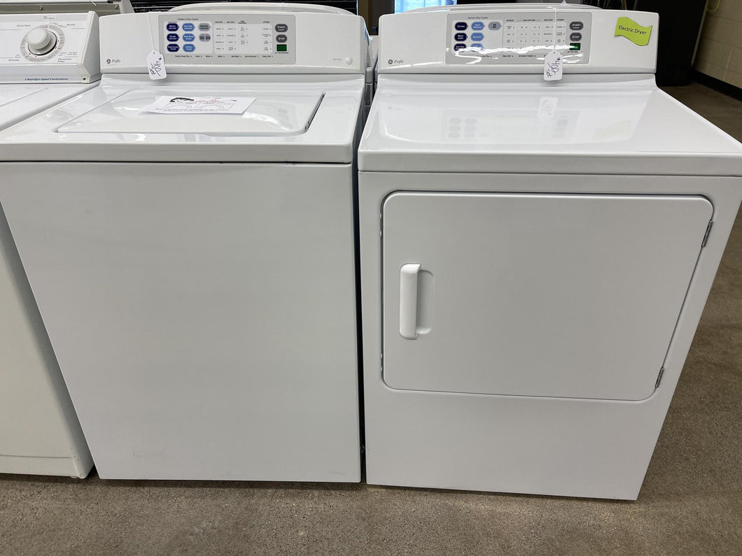 GE Washer and Electric Dryer Set - 7555 - 3358