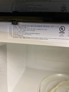 Whirlpool Black Microwave - 1117