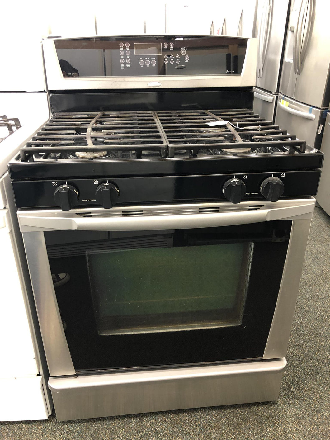 Whirlpool Stainless Gas Stove - 9823