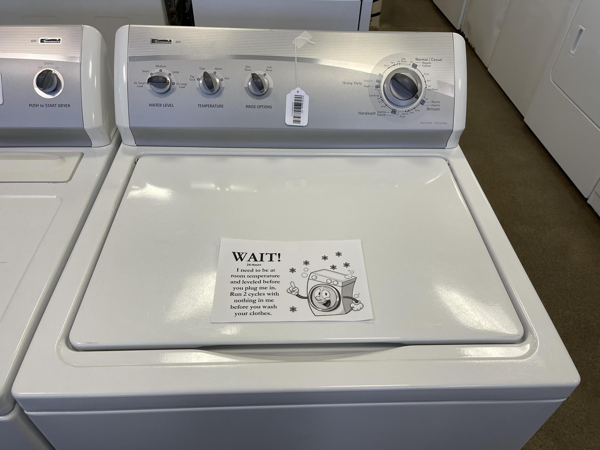 Kenmore Washer and Gas Dryer - 1657-1400 – Shorties Appliances And More, LLC