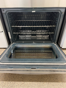 GE Stainless Double Oven Electric Stove - 1216