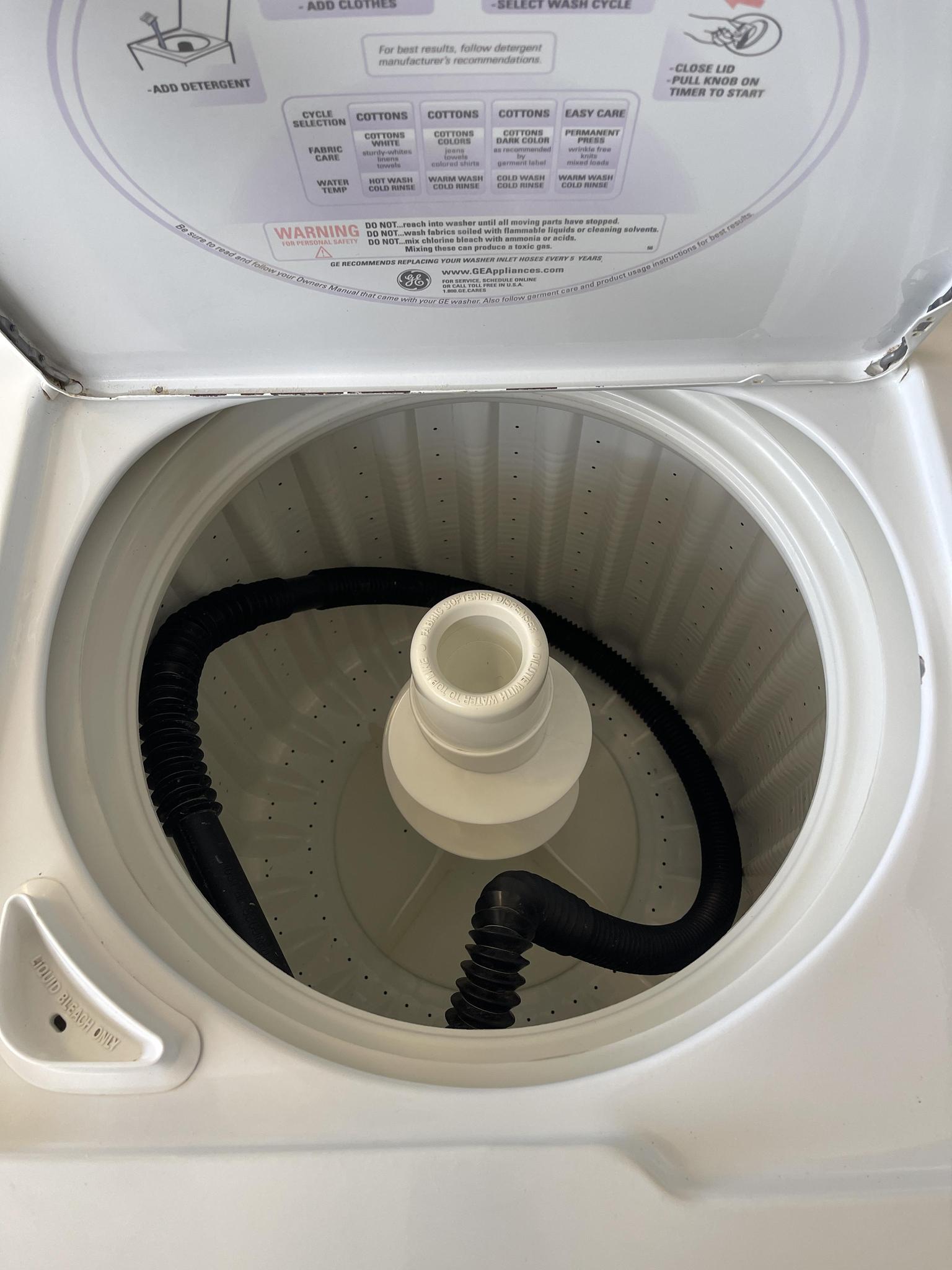 ge washer inside