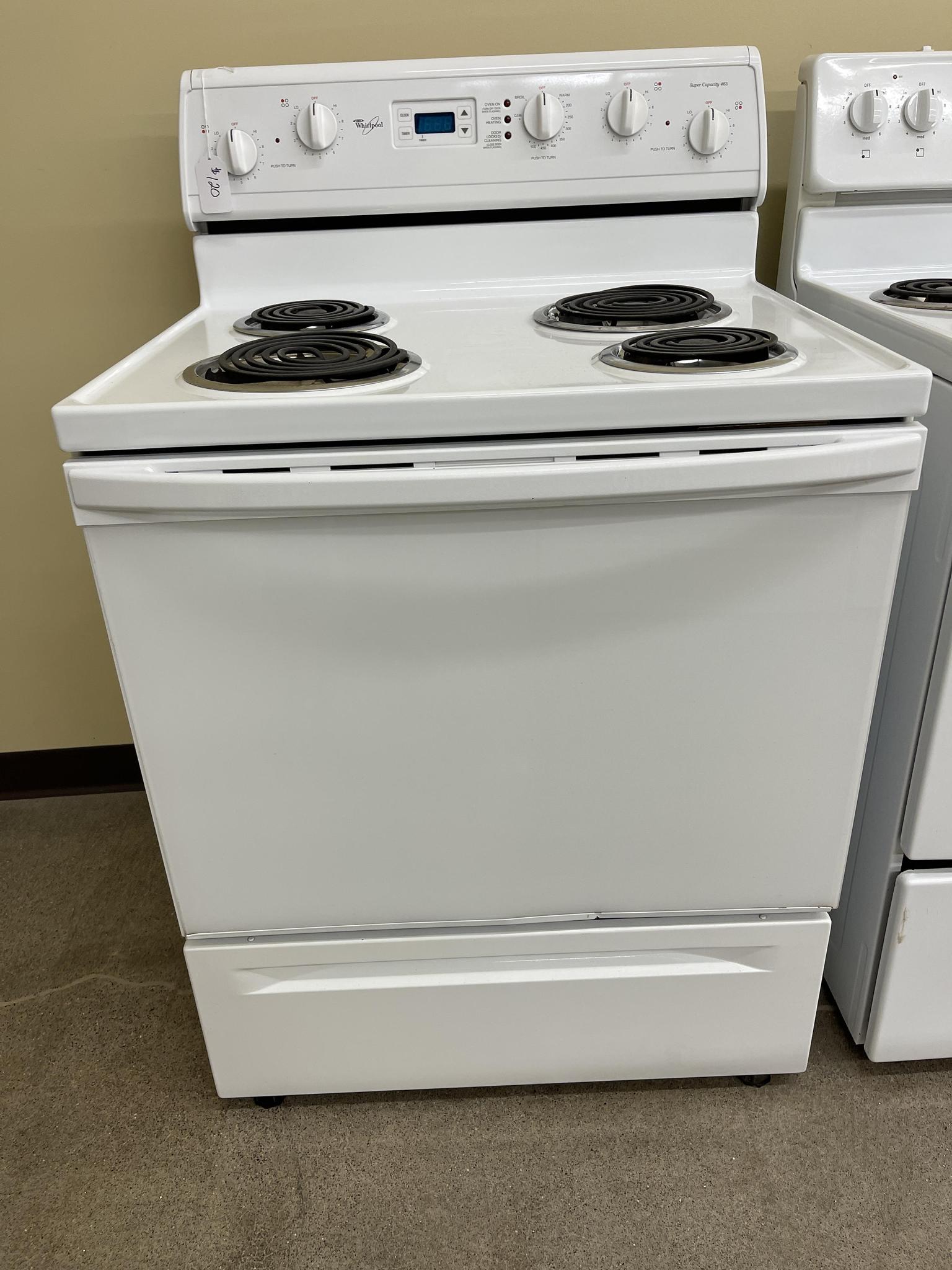 Whirlpool Electric Coil Stove - 1596 – Shorties Appliances And More, LLC